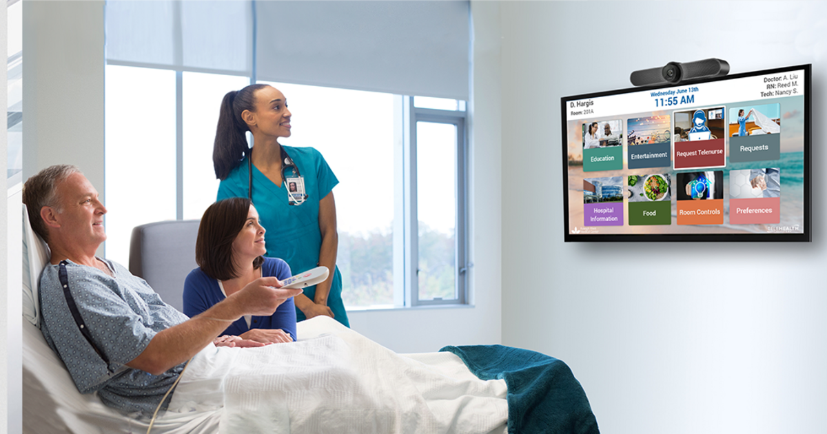 patient with in-room av solutions